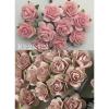 100 Size 3/4" or 2cm  Mixed JUST Blush - Soft Pink Open Roses