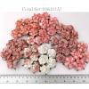 Coral Pink Mixed 2 Sizes May Roses Paper Flowers 