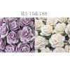 100 Size 3/4" or 2cm Mixed JUST Lilac - White Open Roses