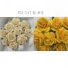 100 Size 3/4" or 2cm Mixed JUST Yellow -Cream Open Roses