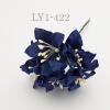 Solid DARK Navy Blue Lily Paper Flowers
