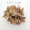 50 SOFT Brown Lilly Crafts Paper Flowers