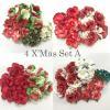  DIY Christmas Mixed Sizes Paper Flowers