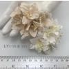50 Mixed JUST White and Beige Lily Paper Flowers