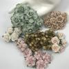 45 Mixed Paper Roses Craft flowers 