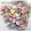 50 Medium May Roses (1-1/2"or3.75cm)  Special Dyed Unicorn Paper Flowers