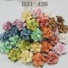 50 Medium May Roses (1-1/2"or3.75cm) Mixed 10 Pastel Flowers