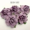  50 Small 1" Solid Mauve Purple May Roses