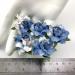 Artificial Handmade Paper flowers for wedding crafts or scrapbooking from iamroses, Thailand. Baby Blue