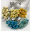   100 Mini 1/4" or 1cm Mixed Turquoise Yellow (147/266/266V/400/401)