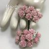 100 Size 5/8" or 1.5 cm Solid Soft Pink Open Roses