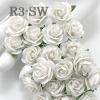 100 Size 3/4" or 2cm SNOW White Roses (Pre-Order)