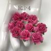 100 Size 3/4" or 2cm Solid HOT Pink Open Roses