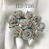 100 Size 3/4" or 2cm Solid Steel Grey Open Roses