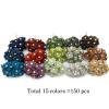 150 Size 5/8" or 1.5cm Small All Mixed 15 colors 