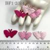 100 Small Paper Butterflies (1-1/2 or 3.75cm) Mixed 3 Solid Pink