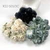  50 Puffy Roses (1-1/4 or3 cm) Mixed 3 Colors (15/274/723V)