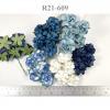 50 Medium May Roses (1-1/2"or3.75cm) Mixed Boy Blue (15/170/421/421-V/422)