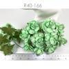 25 Large  2" or 5 cm - Solid Mint Green Tea Roses