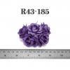 25 Peony 2" or 5cm - Purple Paper Flowers 