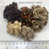 35 Mixed Brown 5 designs Peony Paper Flowers 