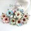 25 Daisy (1-3/4 or 4.5cm) Mixed Pastel EDGE Colors