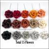 15 Romantica Roses (2or 5cm) Mixed 15 Colors Sample