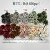 50 Mixed 2or 2.5 cm - 10 Colors (15/104/122/153 /162/167/250/723/725/726) 