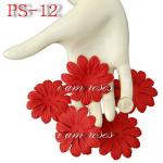 Big Red Pink Puffy Daisy Paper Flowers