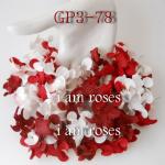 Christmas Red White Gardenia Curly Scrapbooking Mulberry Paper Flowers Crafts from Thailand