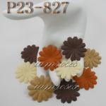 ZQP23 - 827     100 Mixed Brown Medium Daisy Flowers 