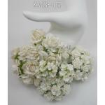 ZM 3 - 15     50 Mixed White Roses-Carnation-Mini Paper Flowers