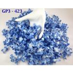 Blue Variegated Curly Petals Crafts 