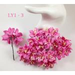LY1 - 3 Pink Lily Handmade Paper flower Thailand Iamroses