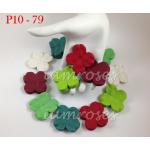 P 10 -79     250 Mixed Christmas Hydrangea Scrapbooking Flowers
