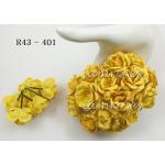 Solid Yellow Color Paper Roses