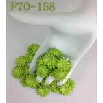 100 Lime Green Small Daisy Paper Petal Die Cut flowers