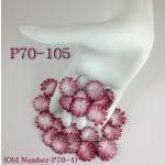 100 Burgundy Variegated Small Daisy Paper Petal flowers Die Cut