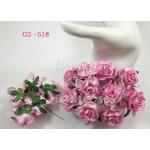 Pink Variegated Curly Roses