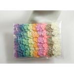Mixed Pastel Small Crochet Flowers Sewing Scrapbook Wedding Crafts