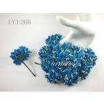 Turquoise Mini Lily Crafts Paper Flowers