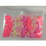 Mixed Pink Small Crochet Flowers Sewing Scrapbook Wedding Crafts