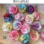  Random Mixed 3 tone Color Wedding Paper Roses