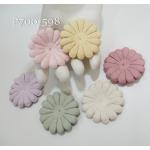 100 Mixed 6 Colors White /Dusty Pink /Soft Pink /Dusty Green / Cream / Lilac Daisy Die Cut
