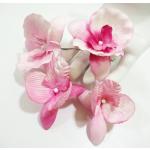 0 Mix Madam and Phalaenopsis Orchids Specail Hand Dyed Variegated Crafts Paper Flowers 
