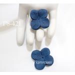 Solid Denim Blue Die Cut Hydrangea Scrapbooking Paper Flowers Size M