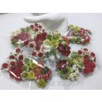 Chistmas Mixed 4 Sizes Pack Round Roses (Each pack are not eaxactly the same))