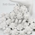 Snow White Paper Roses Paper Flowers