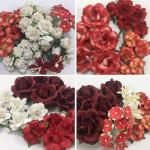  4 Sets Total 110 flowers Special Mixed Paper flowers