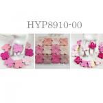  300 Mixed 3 Sizes Assortment Pink Hydrangea Scrapbook Die Cut Paper Flowers